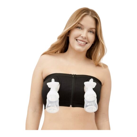 Simple Wishes Pumping Bra Black  Hands free Adjustable XS - Large - Picture 1 of 6